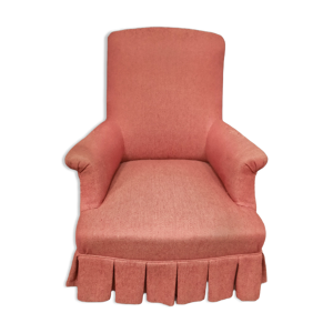 fauteuil crapaud rose