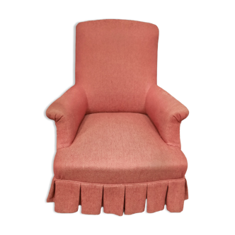 Pink toad armchair black feet