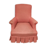 Pink toad armchair black feet