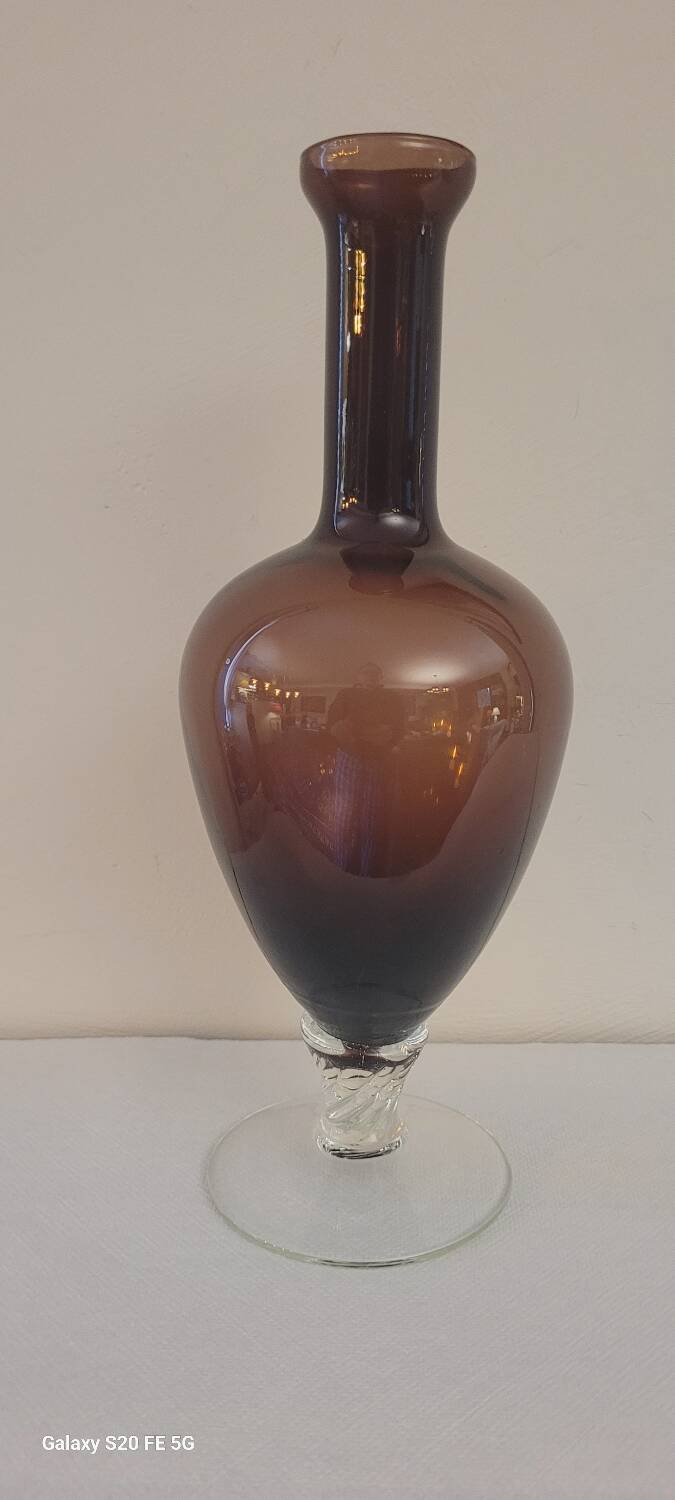 Vase verre italien 70's