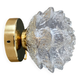 Vintage glass globe wall lamp in the shape of a flower