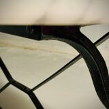 Marble bistro table 4 place settings