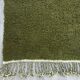 Tapis bérbere vert olive en laine taille 170cmx300cm