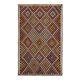 Vintage Turkish Oushak Handmade Wool Cotton Brown Area Rug 180x291