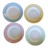 4 assiettes à soupe L'Amandinoise