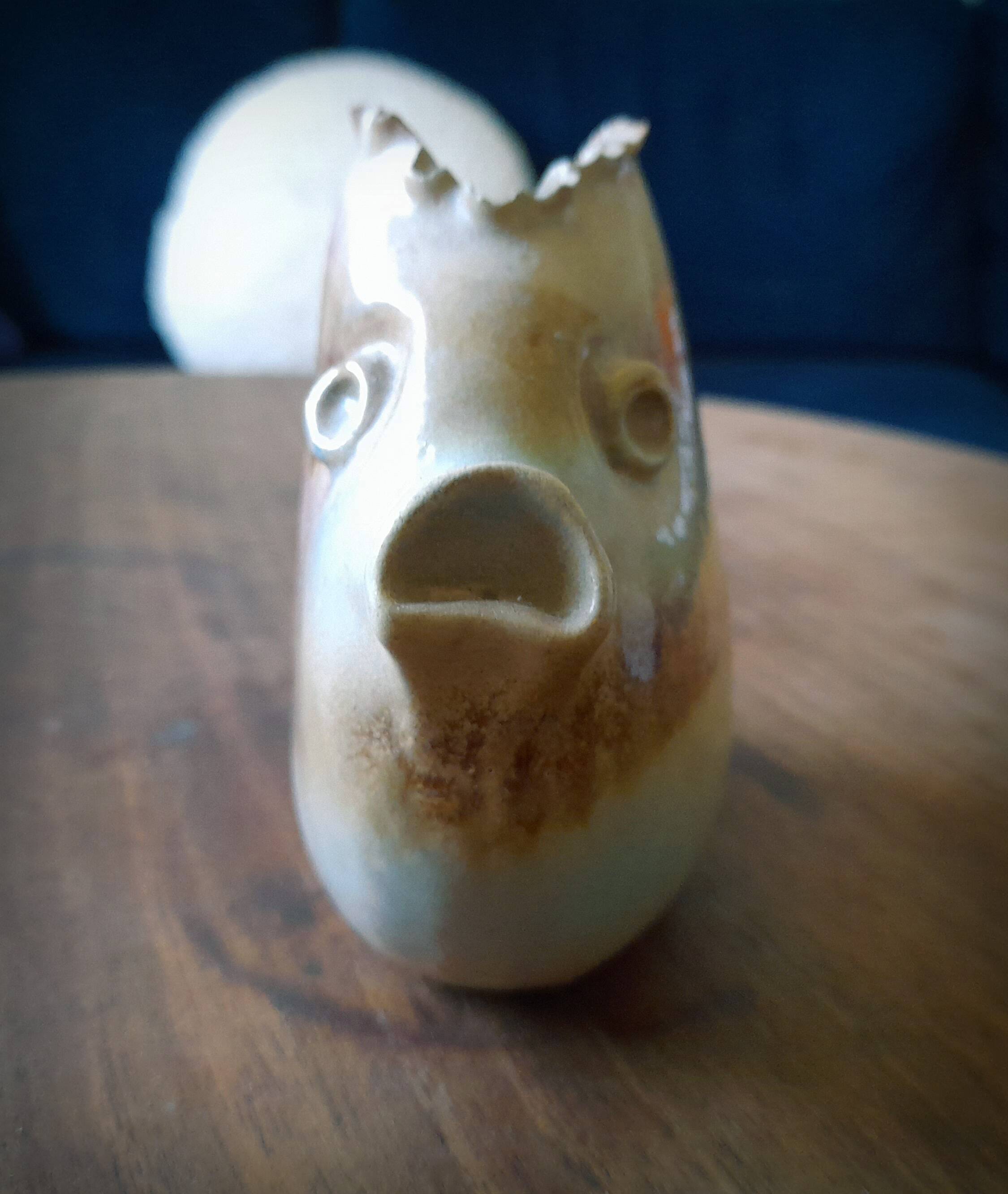 Fish vase, Alexandre Kostanda, Vallauris, 1960s