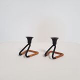 Pair of candlesticks Laurids Lonborg Denmark 60s