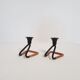 Pair of candlesticks Laurids Lonborg Denmark 60s