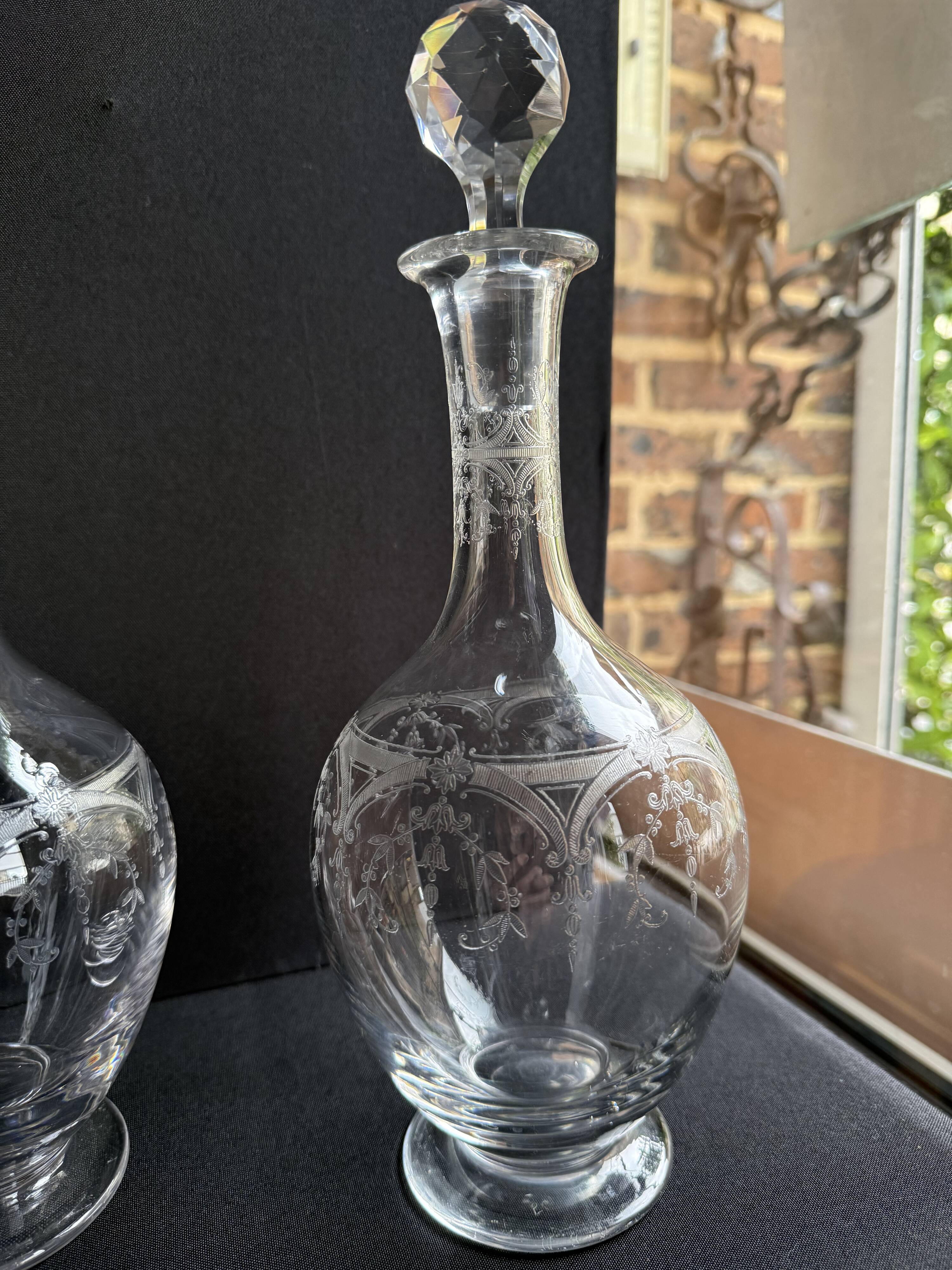 Saint Louis Manon carafe service (sold individually - Stock of 5)