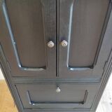 Sideboard, sideboard in black painted wood