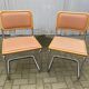 Paire de chaises de Marcel Breuer Cesca B32 skaï 1960