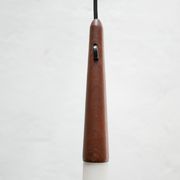 Scandinavian suspension opaline and teak by Uno and 'Sten Kristiansson' for Luxus editions