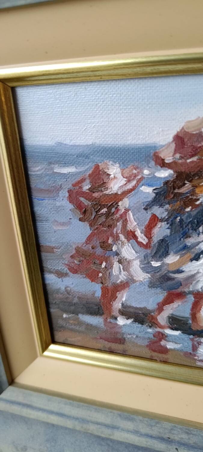 Children at the seaside.