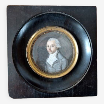 Ernst Von Valentini (1759-1835) - Miniature - "Portrait of a Man" - Signed lower left, 1798