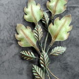 Sconce in painted sheet murano glass vegetal high 105 cm