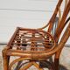 6 vintage old chairs 60s /70s in wicker and bamboo