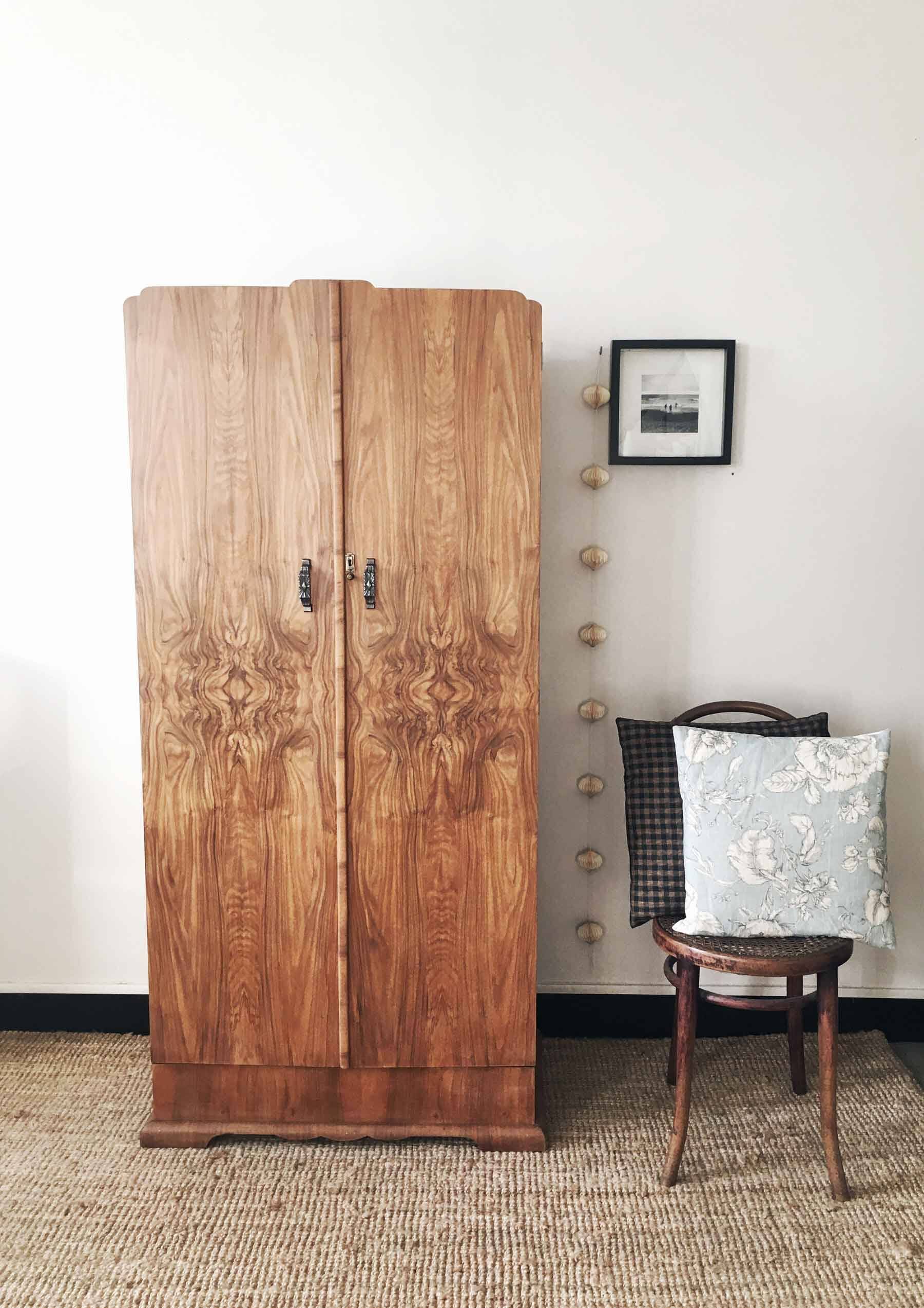 English Art Deco wardrobe