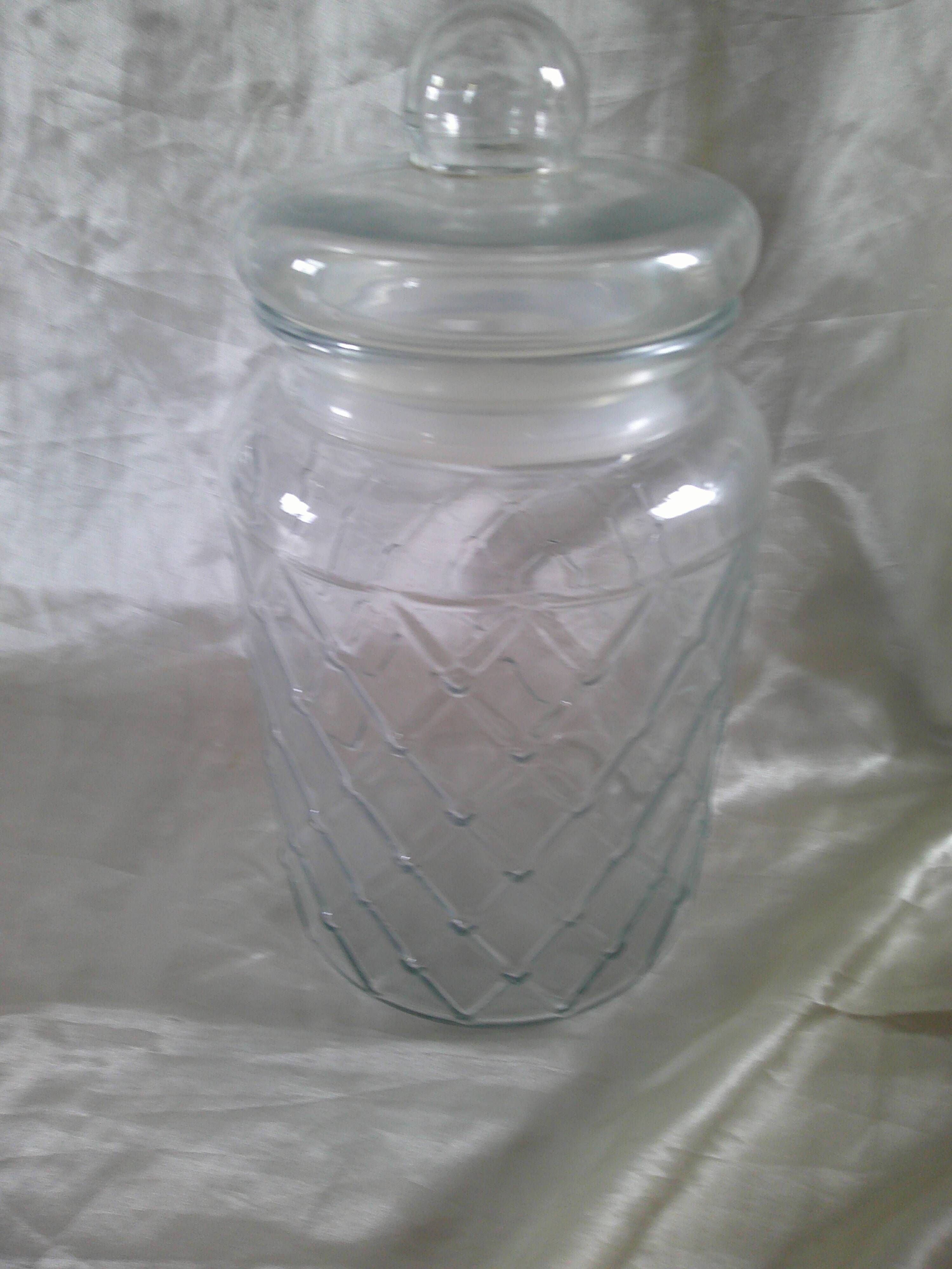 Set of 2 glass candy boxes