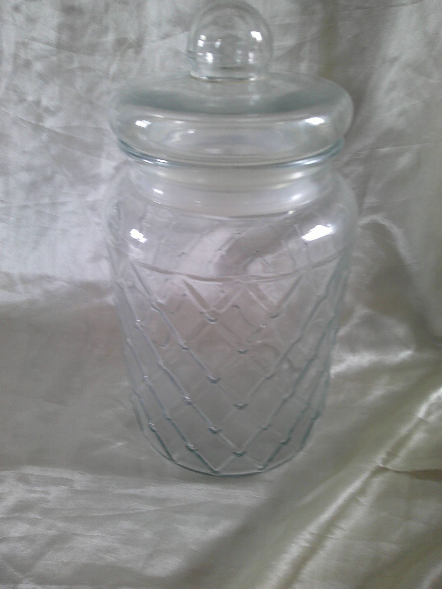 Set of 2 glass candy boxes