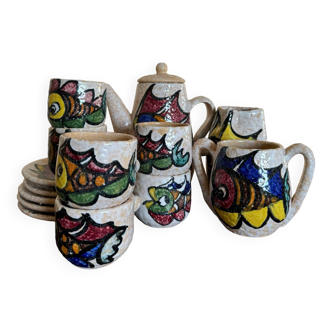 60s ceramic coffee set