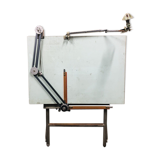 Old architect table of the brand Unic