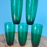 Vintage liquor and lemonade glasses, mid century modern from 1960s for apartment decoration / tablew