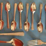 Menagère metal argente art deco incomplete 34 pieces