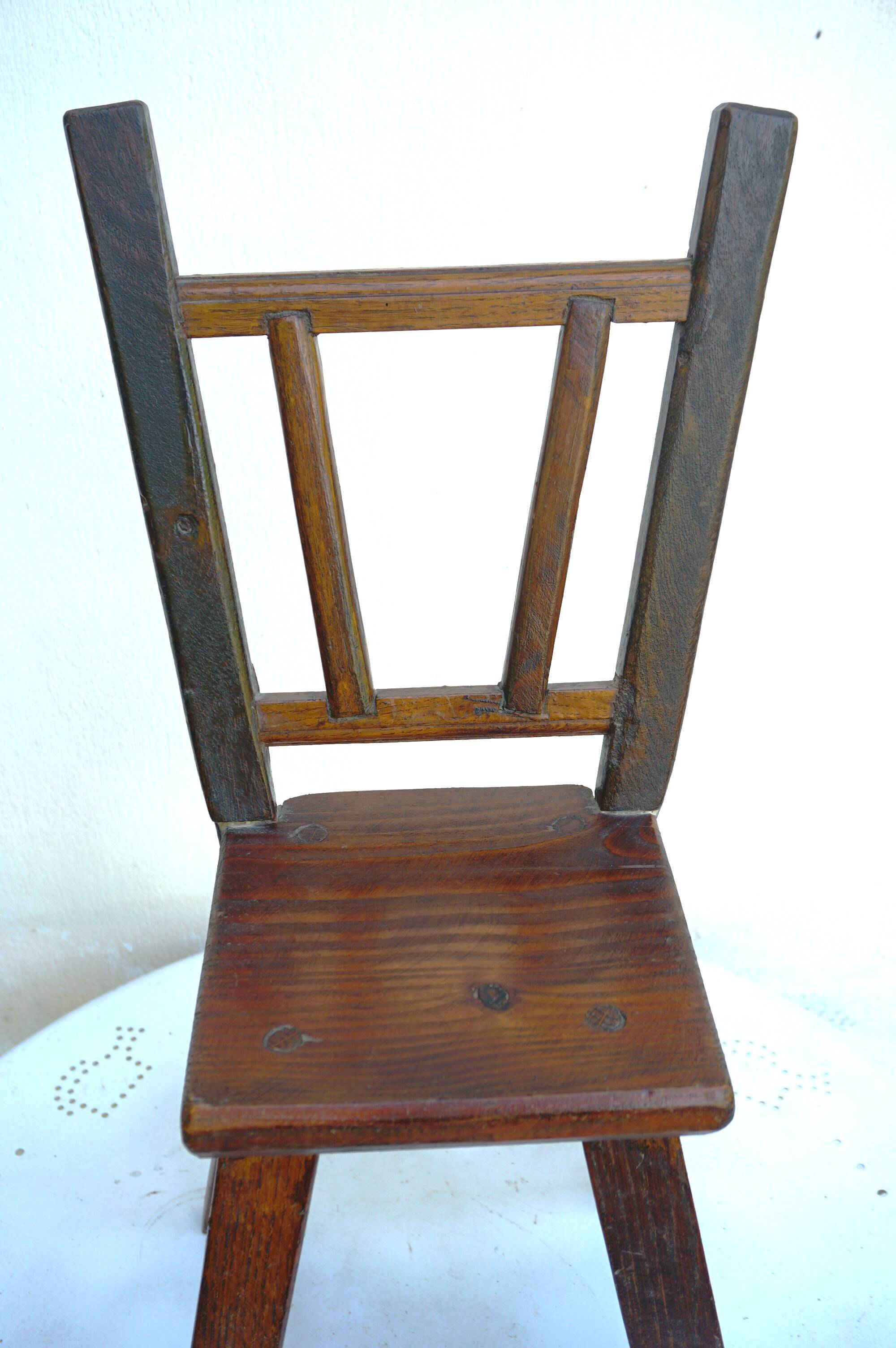 rustic children's chair