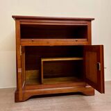 Small 70s TV cabinet in solid cherry wood