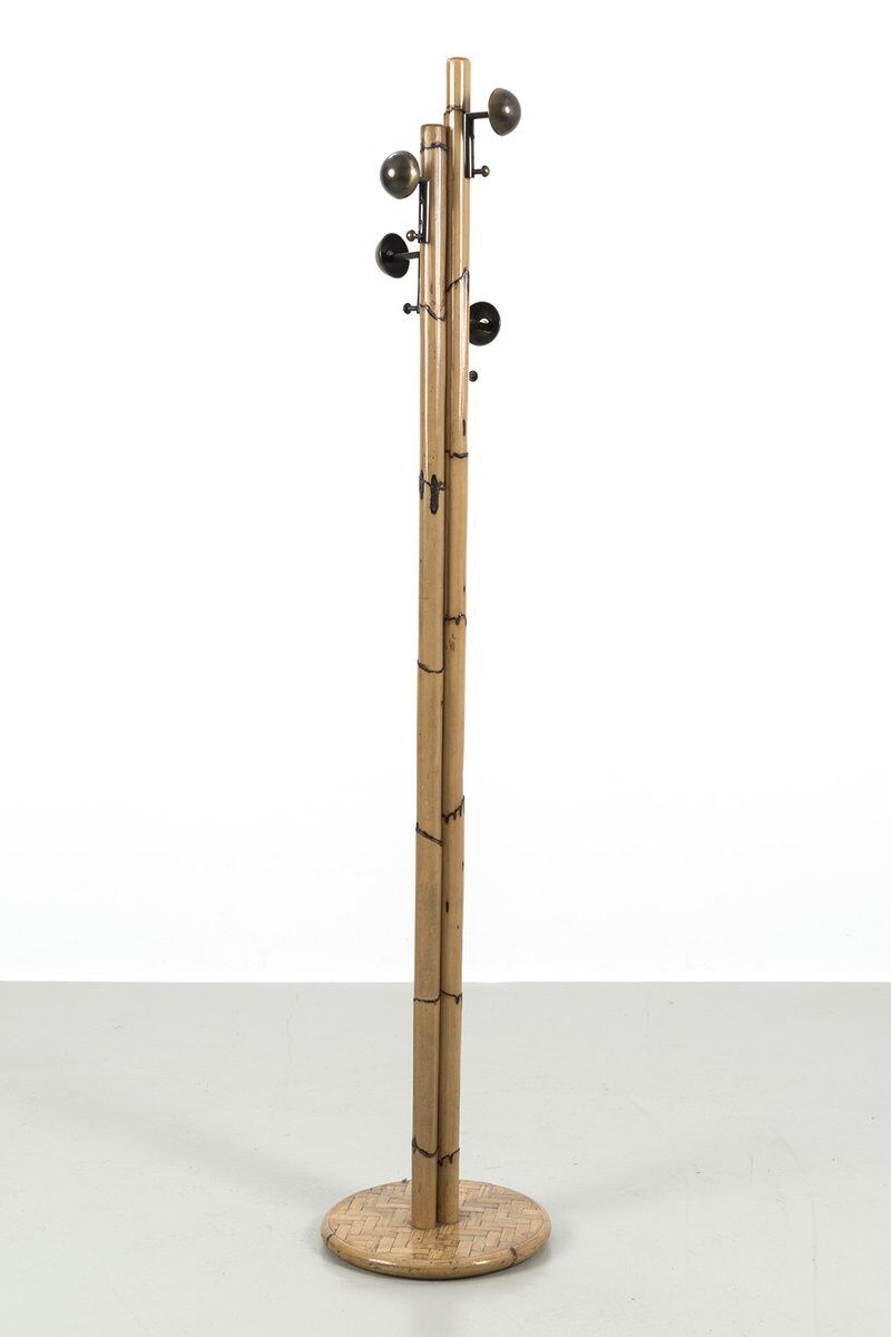 Vintage Bamboo Coat Rack