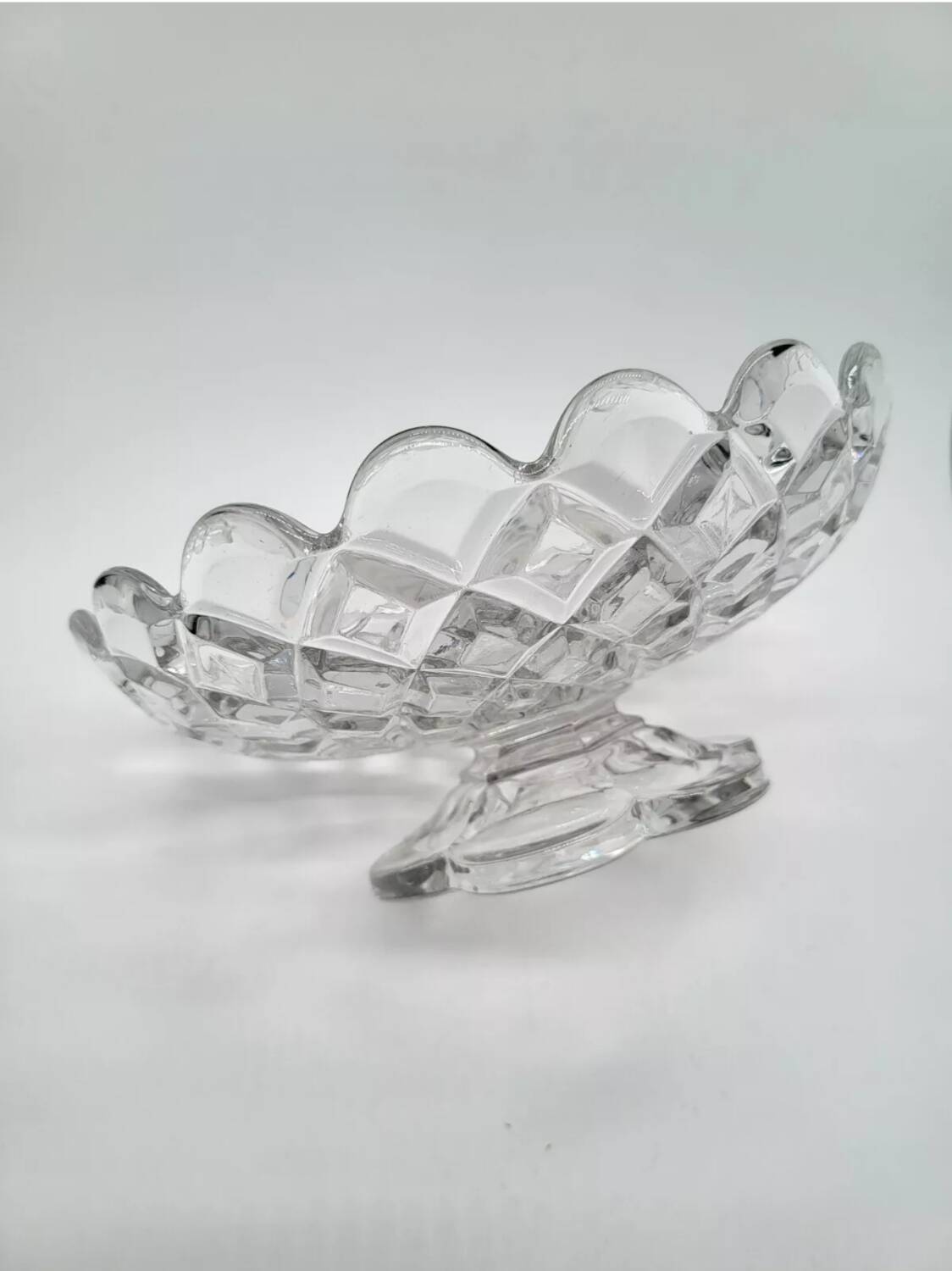 Baccarat Fruit Bowl Compotier In Molded Crystal