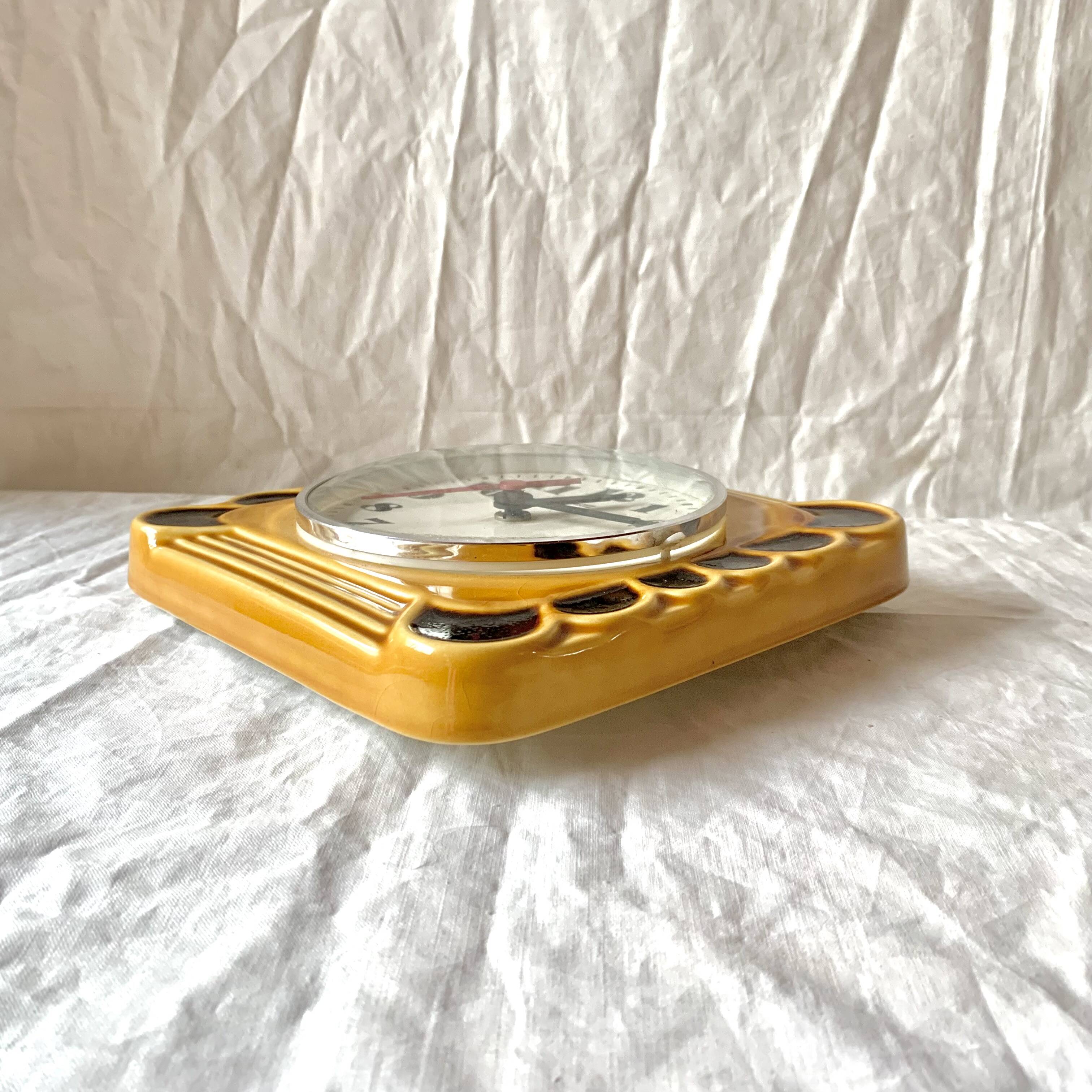 Vintage ceramic wall clock