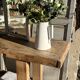 Large raw solid wood workbench