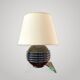 Art Deco lamp in black opaline – Jacques Adnet - elegance of the 1930s