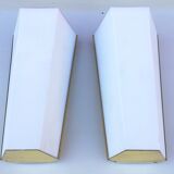 Pair of Limburg glass and brass wall lamps, 1970