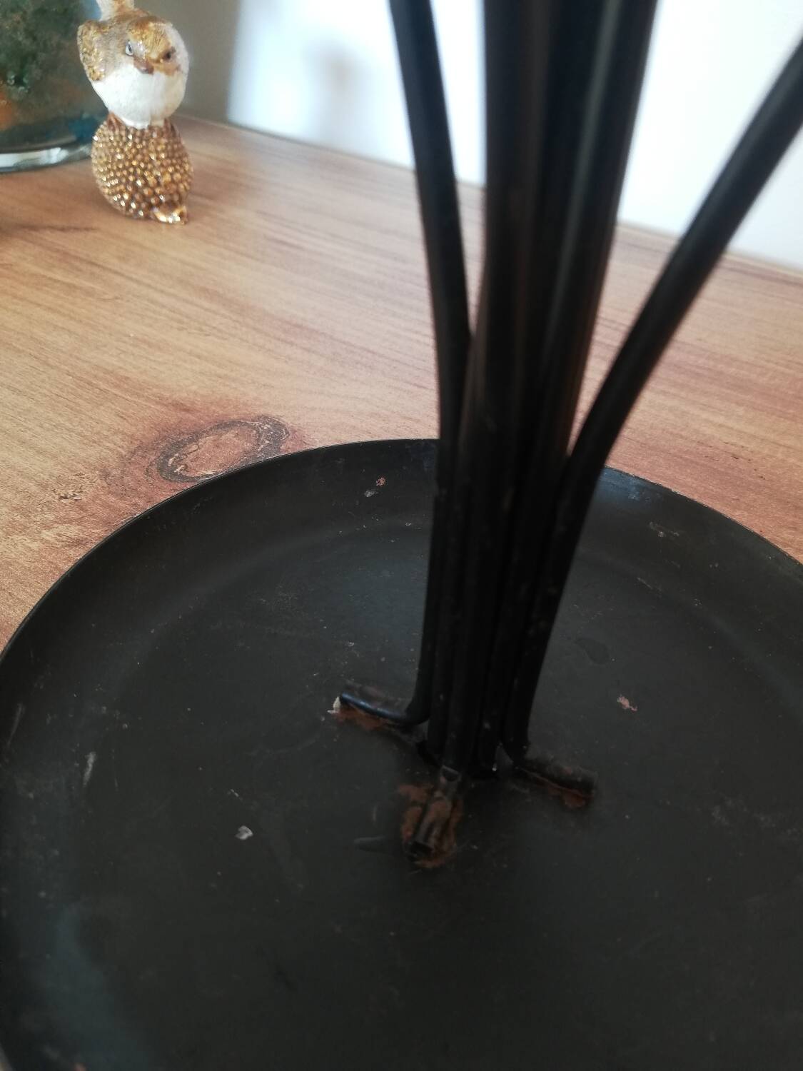 Swedish black candle holder with 9 branches