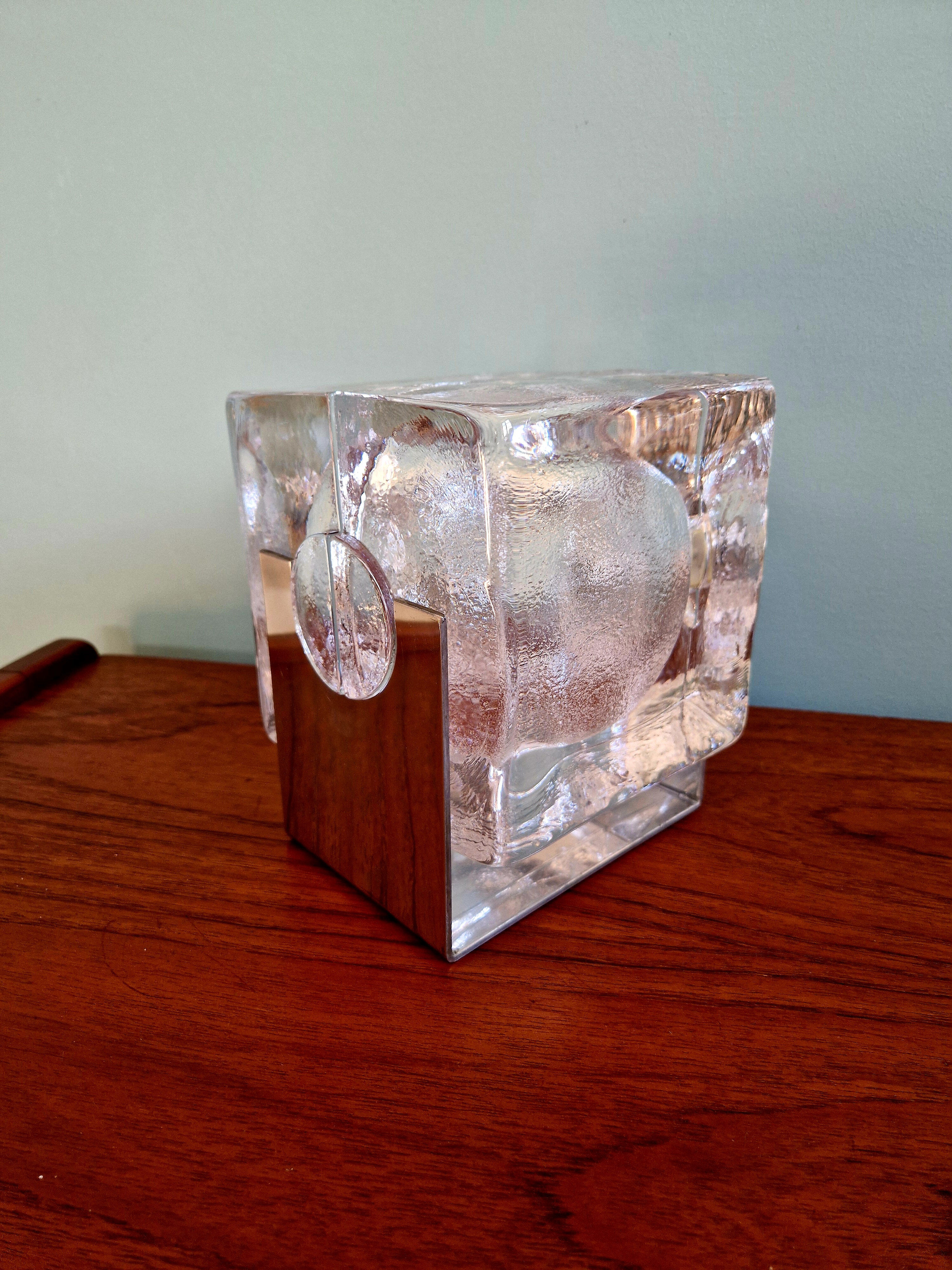 Scandinavian lamp Ice Cube, Pukeberg (Sweden), 1970