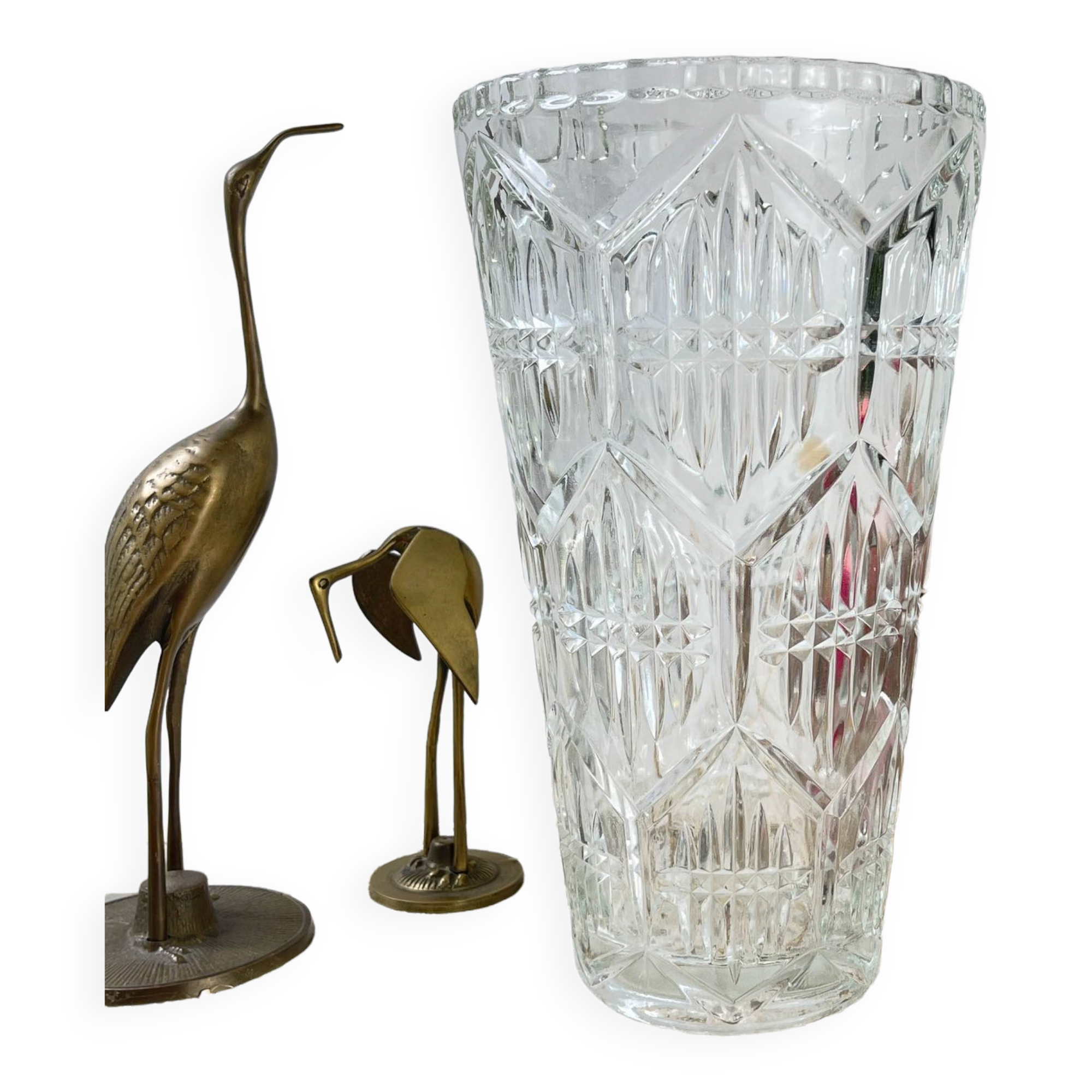 Vintage Art Deco style glass vase