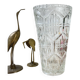 Vintage Art Deco style glass vase