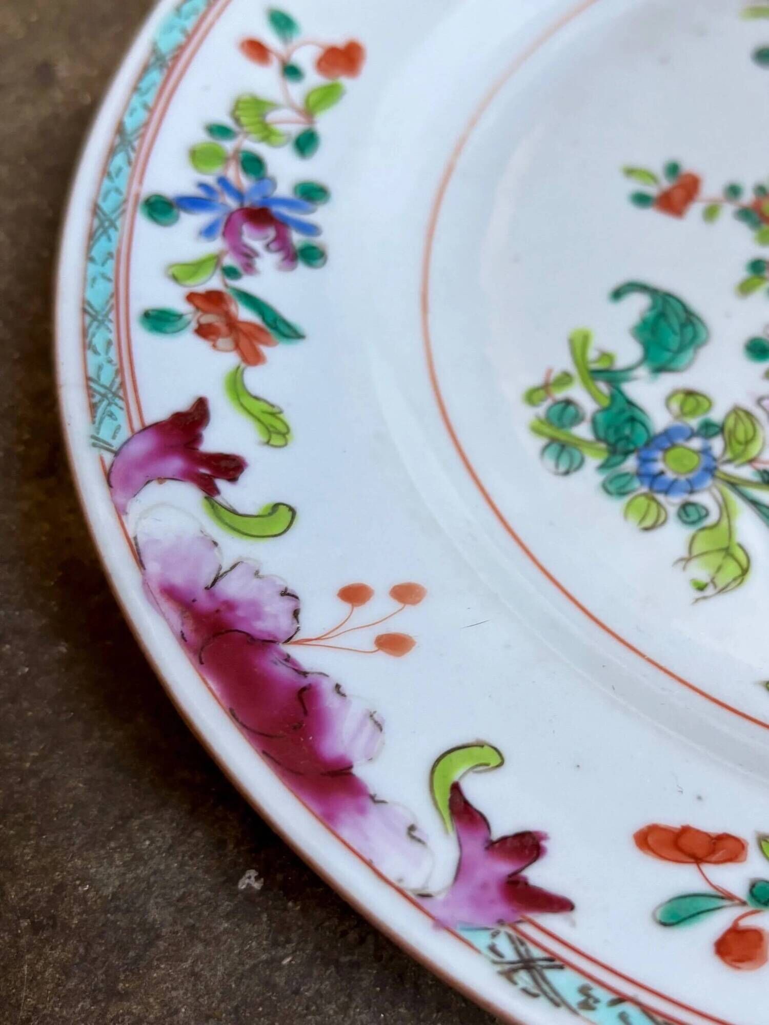 Assiette plate Compagnie des Indes n°10