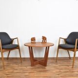 Swedish Leather Office Chairs by Alf Svensson for Dux, Set of 2