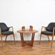 Swedish Leather Office Chairs by Alf Svensson for Dux, Set of 2
