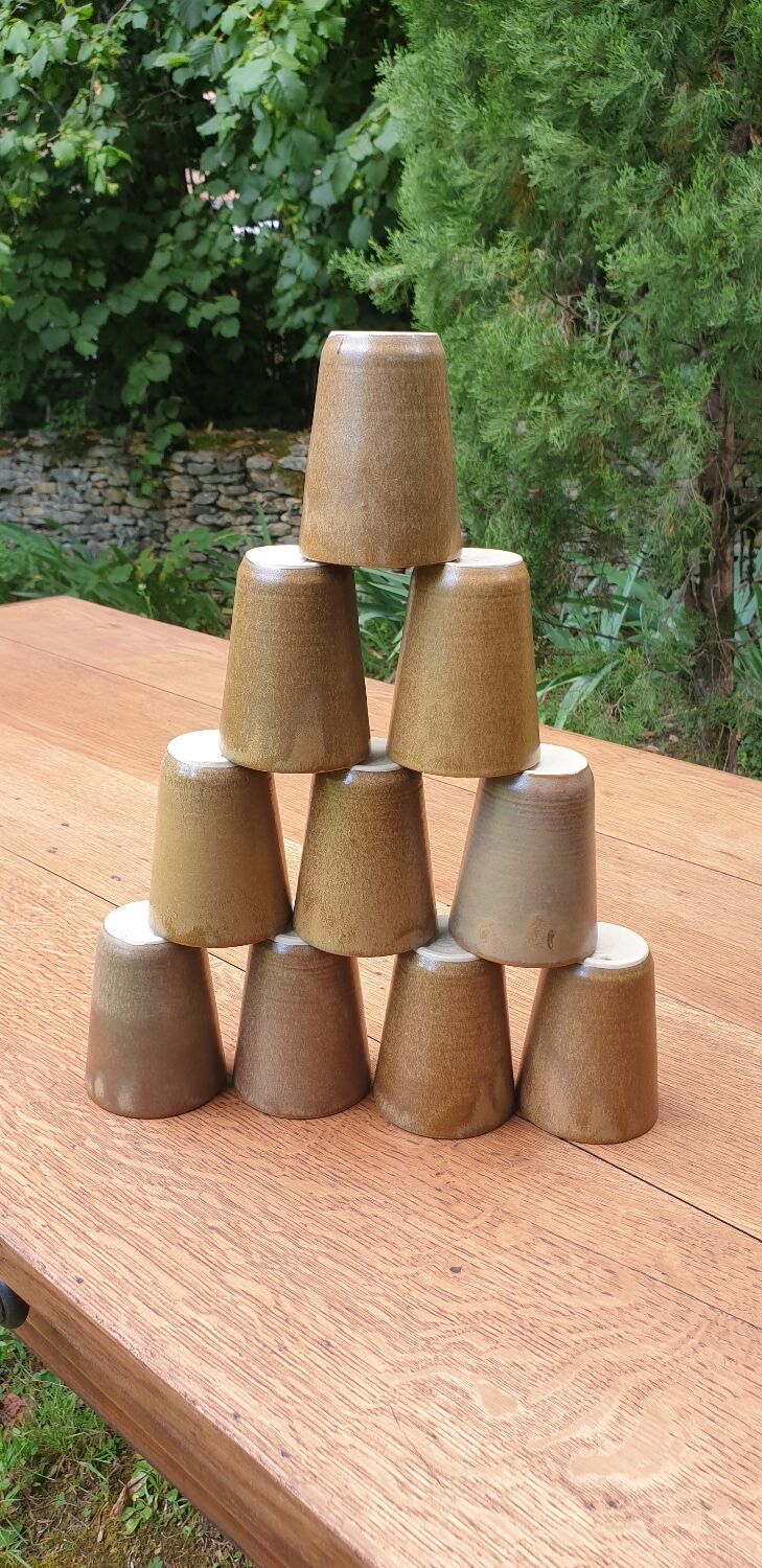 Digoin stoneware glass