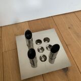Chrome Vase by Mario Faggian Space Age Italy 70