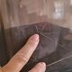Rectangular piece of furniture or coffee table in smoked plexiglass by Michel Dumas.