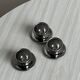 Lot de 3 coquetiers design en inox