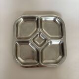 Plat en inox vintage
