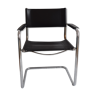 Leather and chrome chair