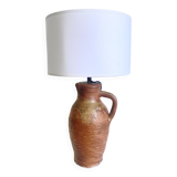 1900 jug lamp, cotton shade