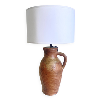 1900 jug lamp, cotton shade